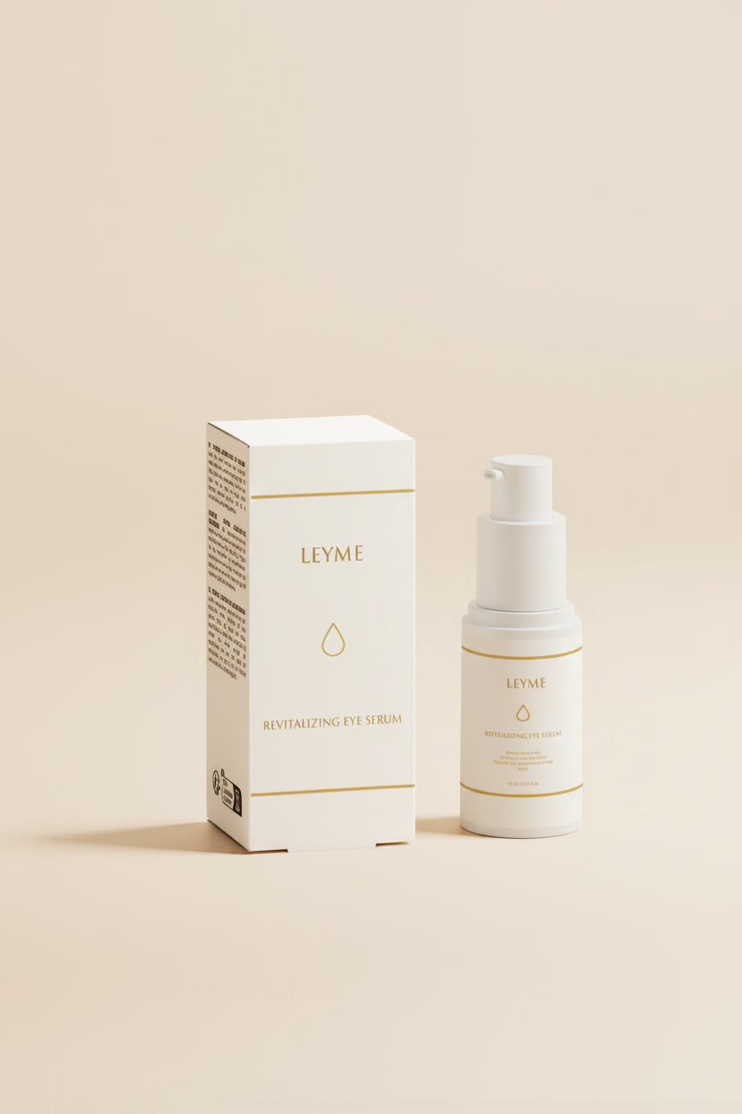 Revitalizing Eye Serum för trötta ögon i elegant förpackning, ögonserum som minskar fina linjer.