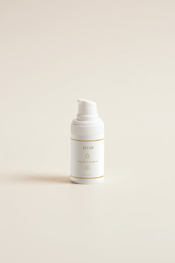 Leyme Smoothing eye cream - 15 ml för sittande behållare med pump och elegant design