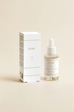 Prebiotics Jelly Serum från Leyme, bioaktivt serum i flaskan med pipett och förpackning.