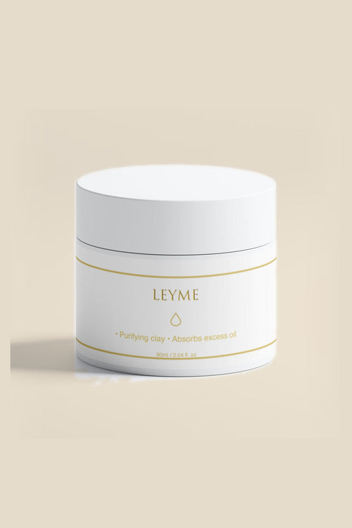 Leyme Clay Mask, vit burk 90 ml